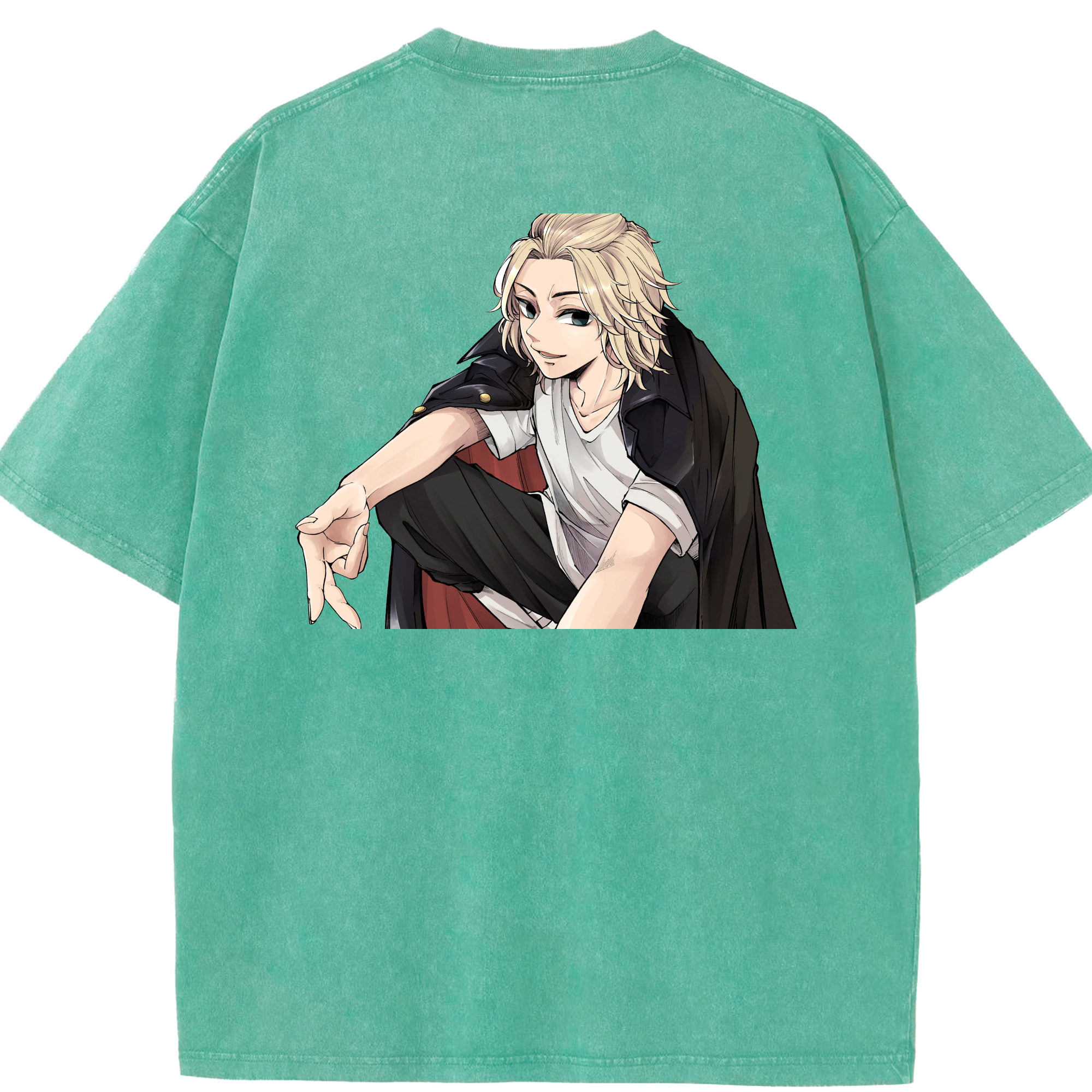 （画像用） 東京リベンジャーズ Tokyo Revengers 綿100% ヴィンテージ風 半袖Tシャツ（背面プリント）